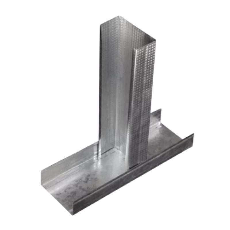 Perfil perforado de esquina para yeso laminado.